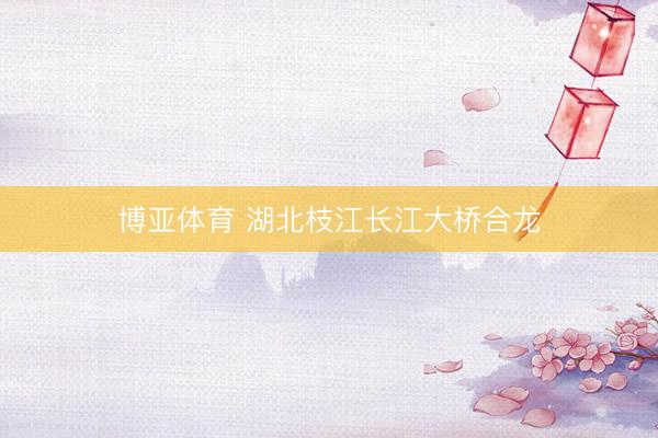 博亚体育 湖北枝江长江大桥合龙